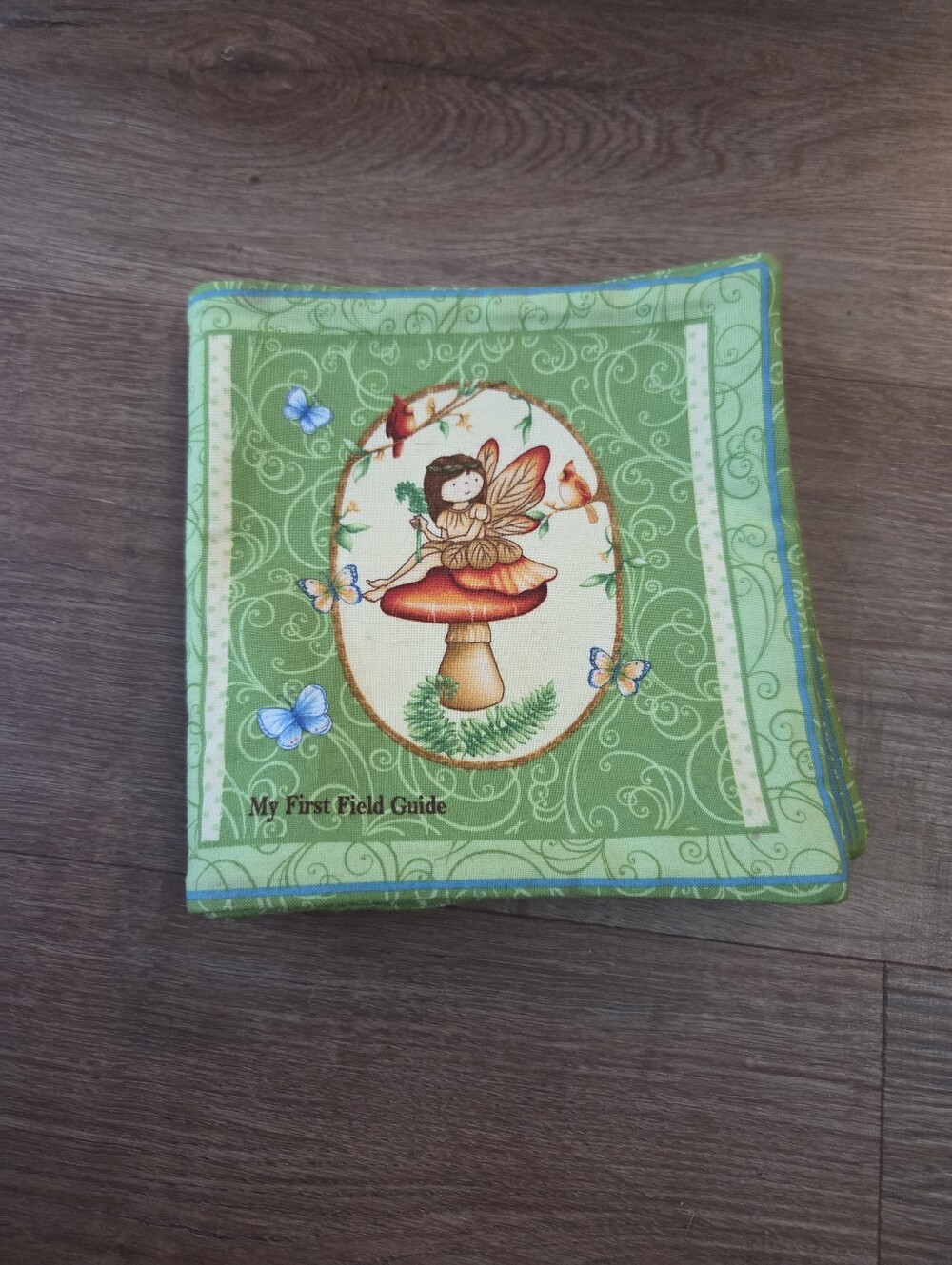 Fairy Whimsical Fabric Baby Book "My First Field Guide" Cottagecore Baby
